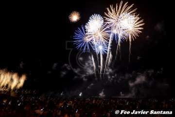 Los fuegos de Melenara 2018 (Foto Francisco Santana Ravelo)
